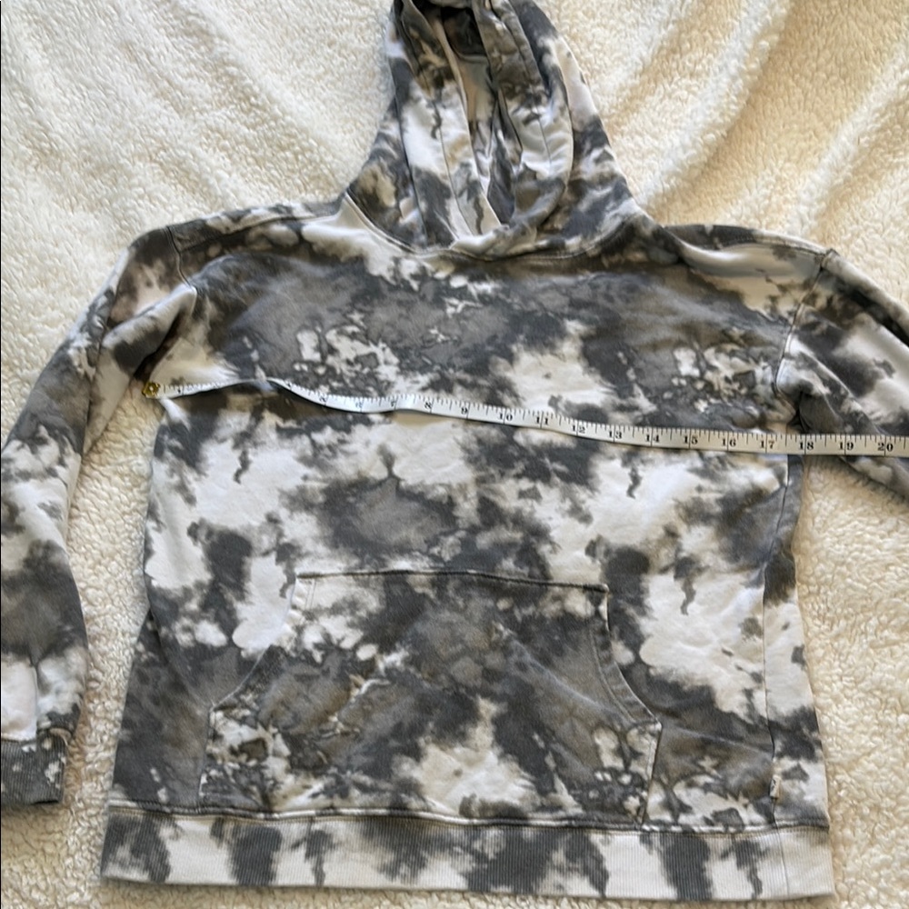 Gray Tie-Dye Kids Hoodie